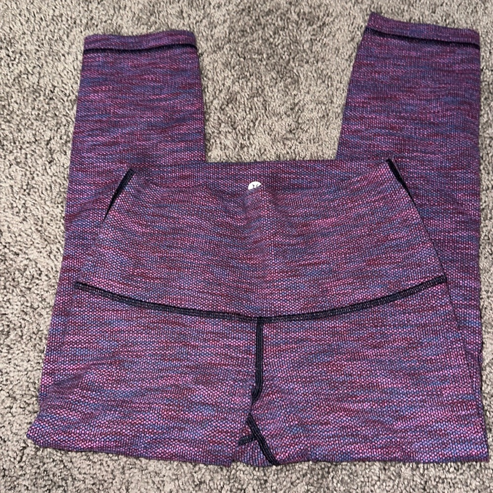 lululemon athletica Heathered Purple & Pink Leggings